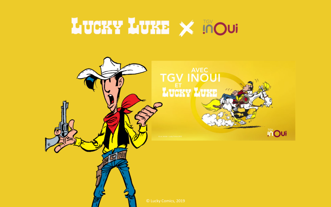 Lucky Luke s’affiche avec TGV INOUI