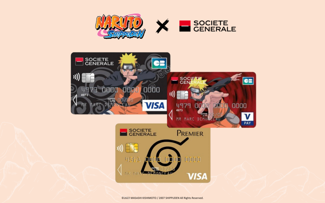 Une nouvelle collection de cartes bancaires NARUTO SHIPPUDEN avec la Société Générale